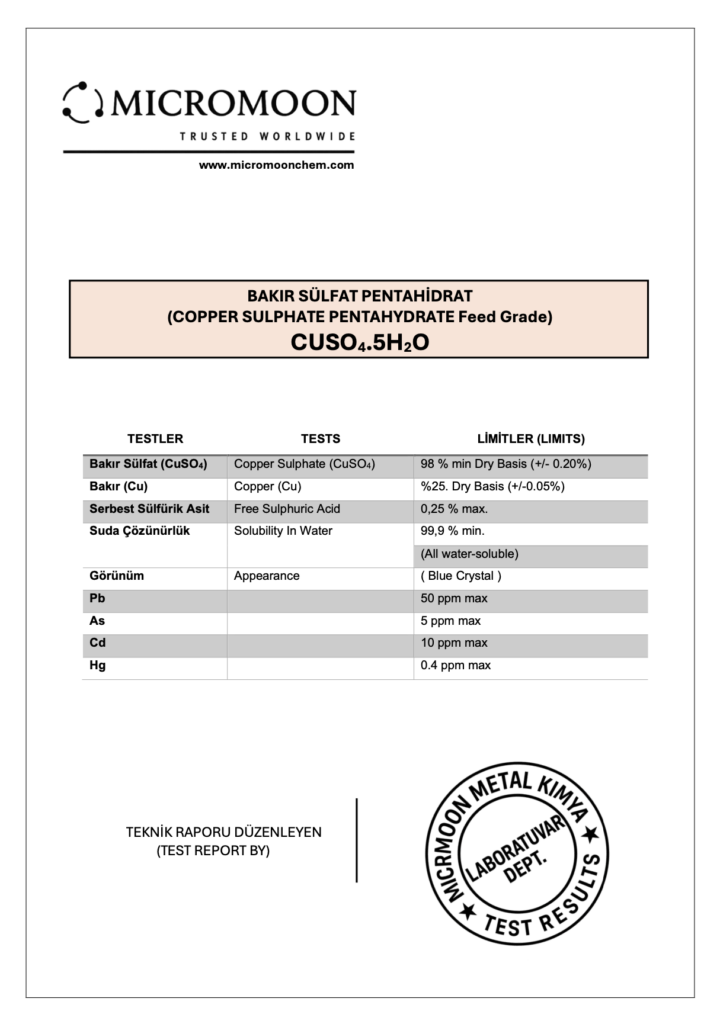 copper sulphate tds feed grade, bakır sülfatt yem kalite